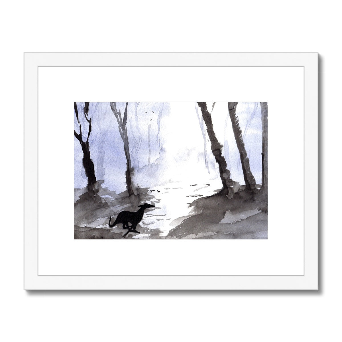 Greyhound Framed & Mounted Print