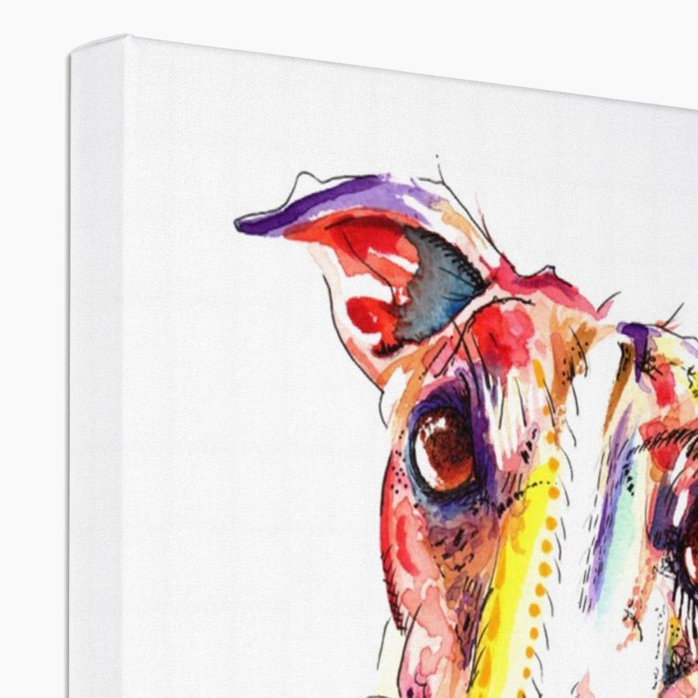 Greyhound canvas prints top view