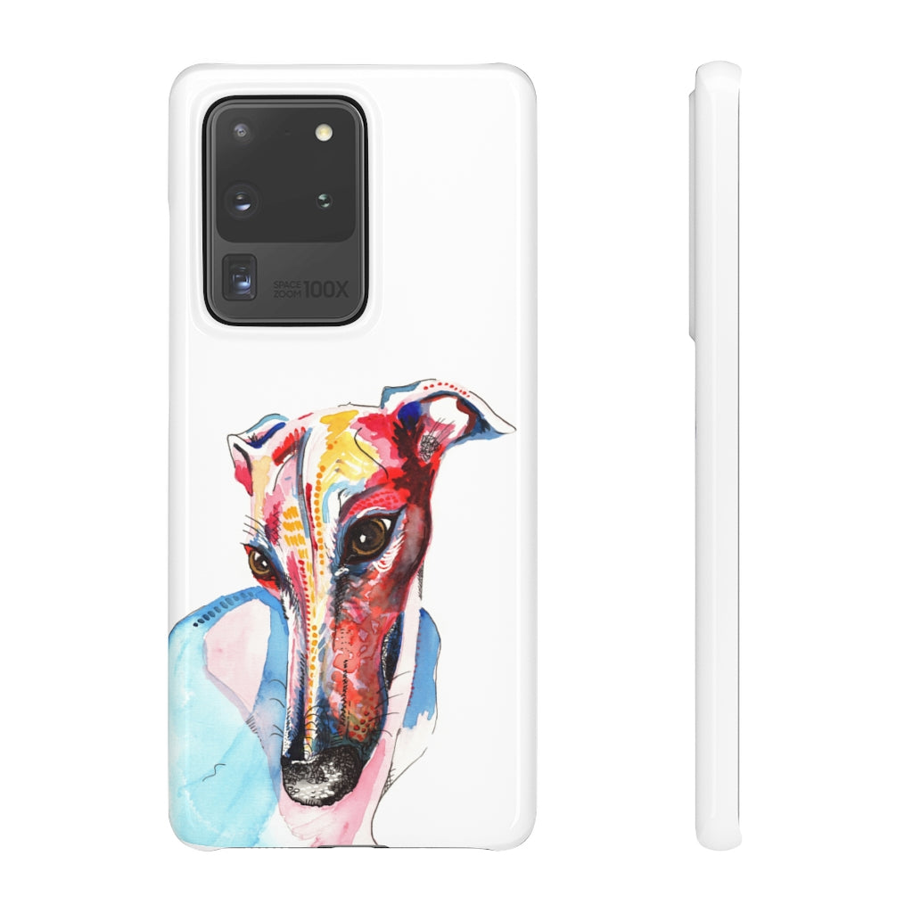 Greyhound Snap Phone Cases - 'Hello!'