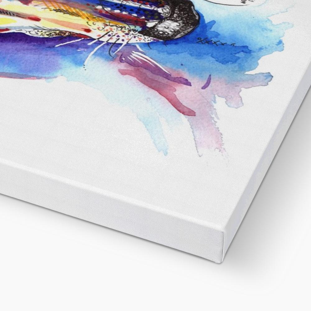 Greyhound Canvas Print bottom view