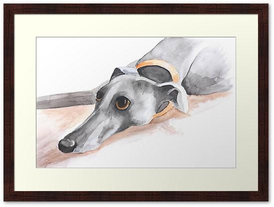 Lurcher Art Print, Lurcher Gifts