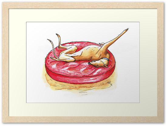 Art prints Whippet