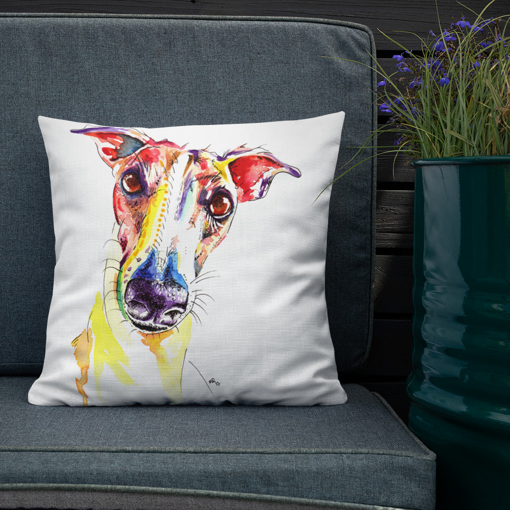 Greyhound, Lurcher & Whippet Cushions - 'Who Said Treats'