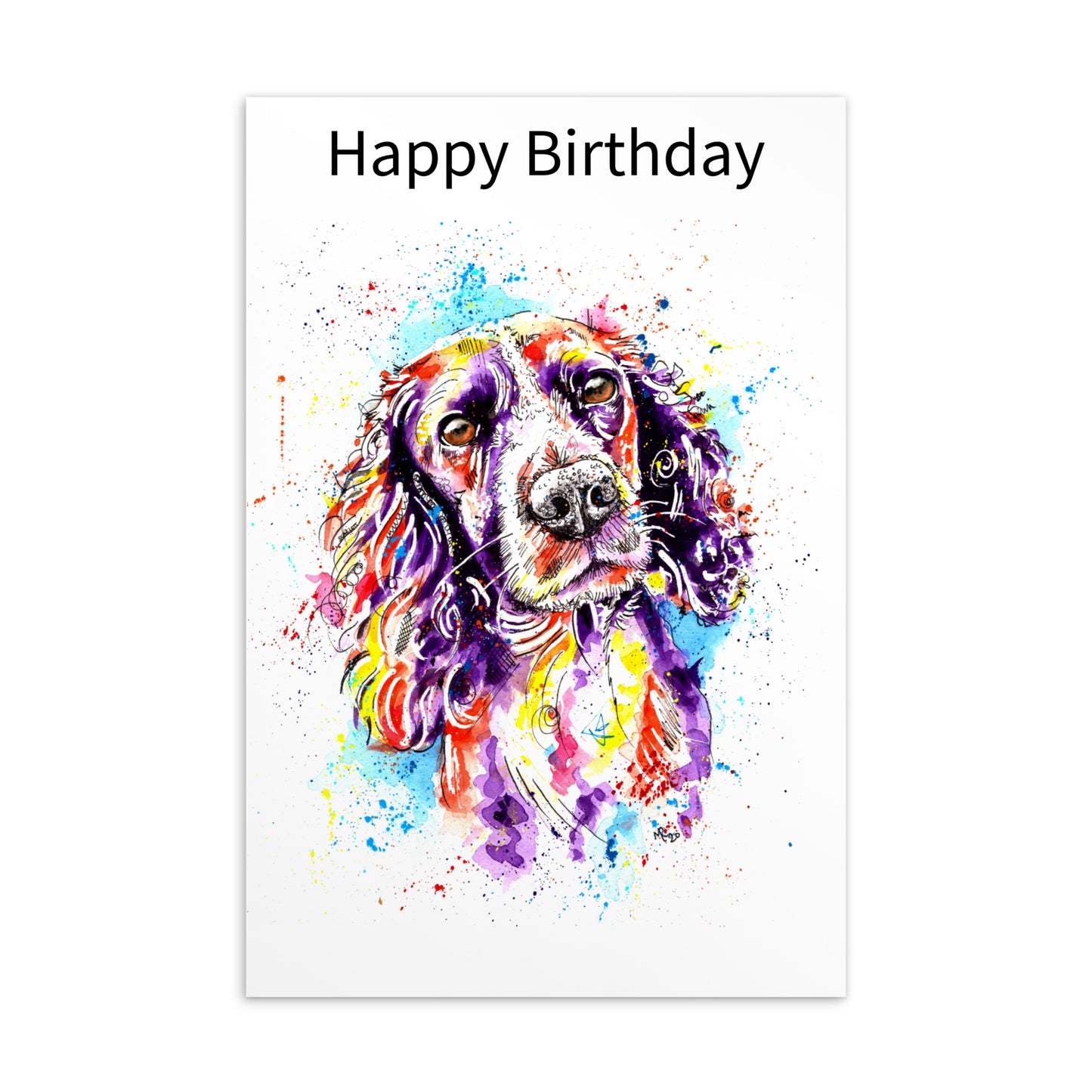 Birthday Cards Springer Spaniel