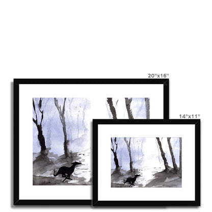 Greyhound Framed & Mounted Print