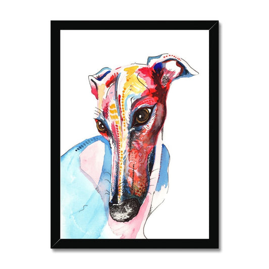 Greyhound Framed Wall Art Print