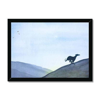 Greyhound Framed Prints - 'Run Free'
