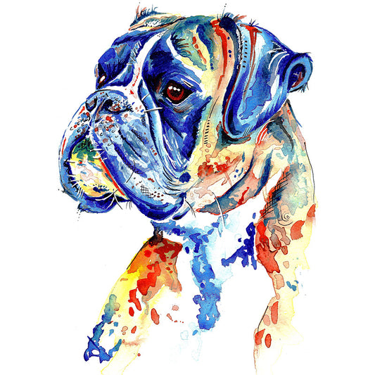 boxer dog art prints