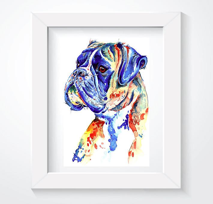 Boxer Dog Art Prints, Gifts