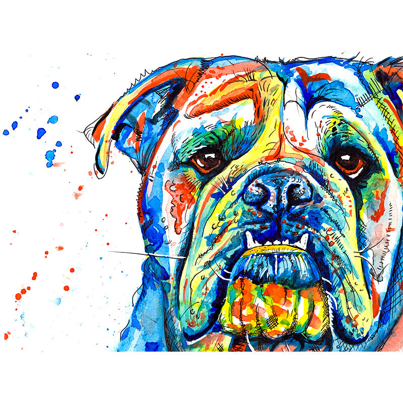 british bulldog art prints