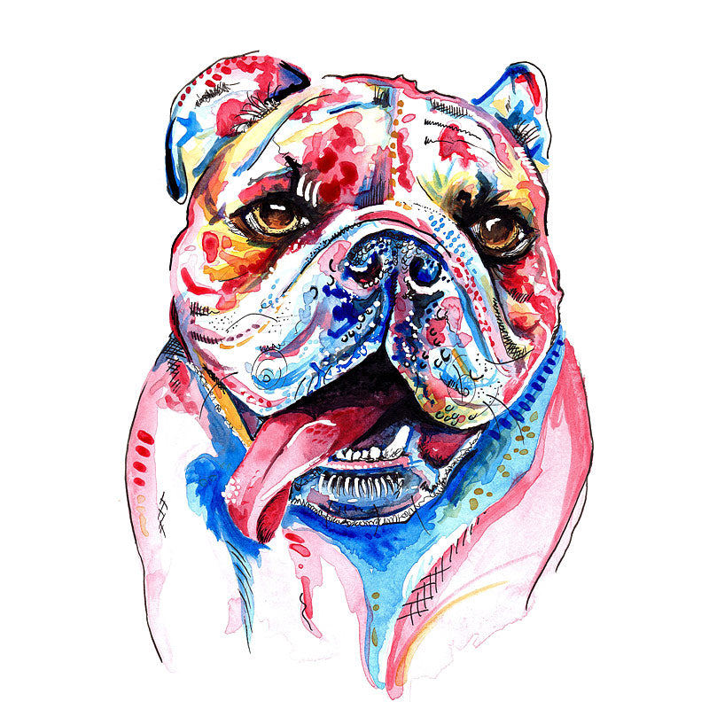british bulldog art prints