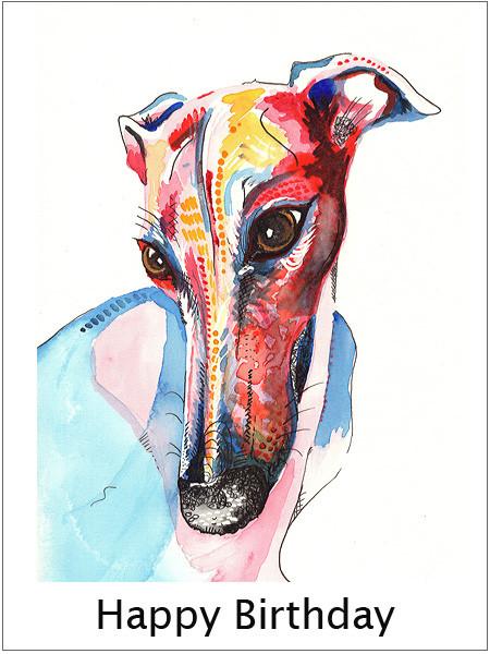 Whippet Cards, Birthday Gift