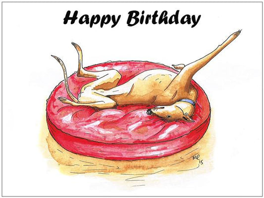 Whippet birthday cards, whippet gifts