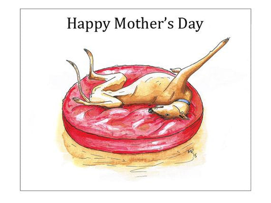 Mother's Day Card Lurcher