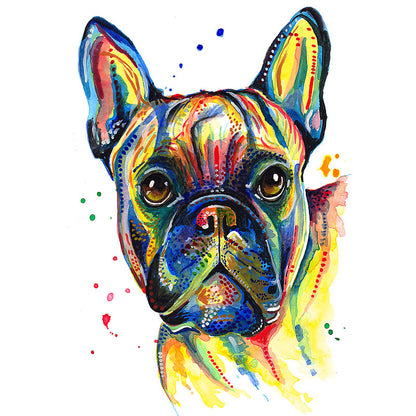 French Bulldog Art Prints Watercolour Painting