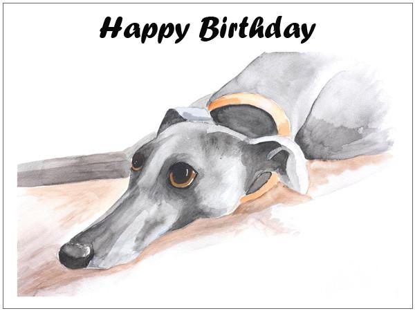 Birthday Cards for Whippet owners
