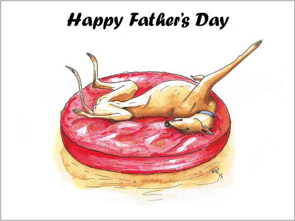 greyhound fathers day cards