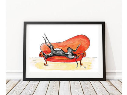 Greyhound gifts Art Prints