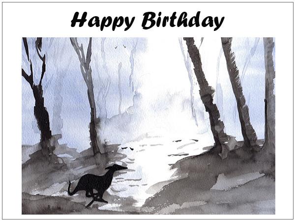greyhound birthday cards & Gifts