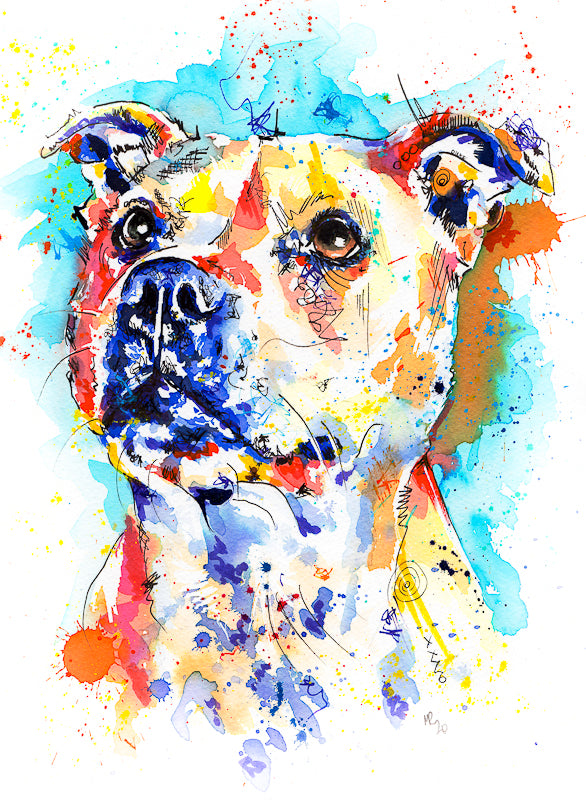 Staffordshire Bull Terrier Art Print